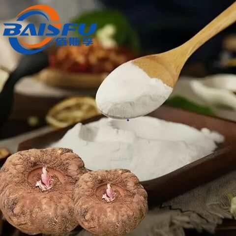 Baisfu Natural Konjac Root Extract white Powder Konjac Powder CAS No.: 37220-17-0 with High Glucomannan for Weight Loss