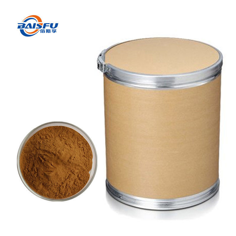 Baisfu Highly Concentrated Icariin 98% Horny Goat Weed Extract pure Plant Extract brown fine powder for Health supplements and functional foods