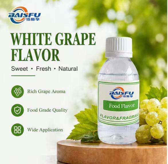 High Concentration Water Soluble White Grape Flavor for Carbonated Soft Drink Juice Alcoholic Cocktail Sports Beverage Manufacturing