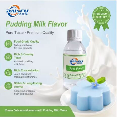 Pudding Milk Flavor Liquid Food Grade Heat Resistant Rich Creamy Aroma For Cake Bread Muffin Croissant Biscuit Cookie Pie Tart Filling Custard Coating Dessert Topping Bakery Ingredients